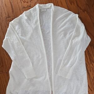 CASLON OPEN FRONT LIGHTWEIGHT CREAM CARDIGAN sz XL